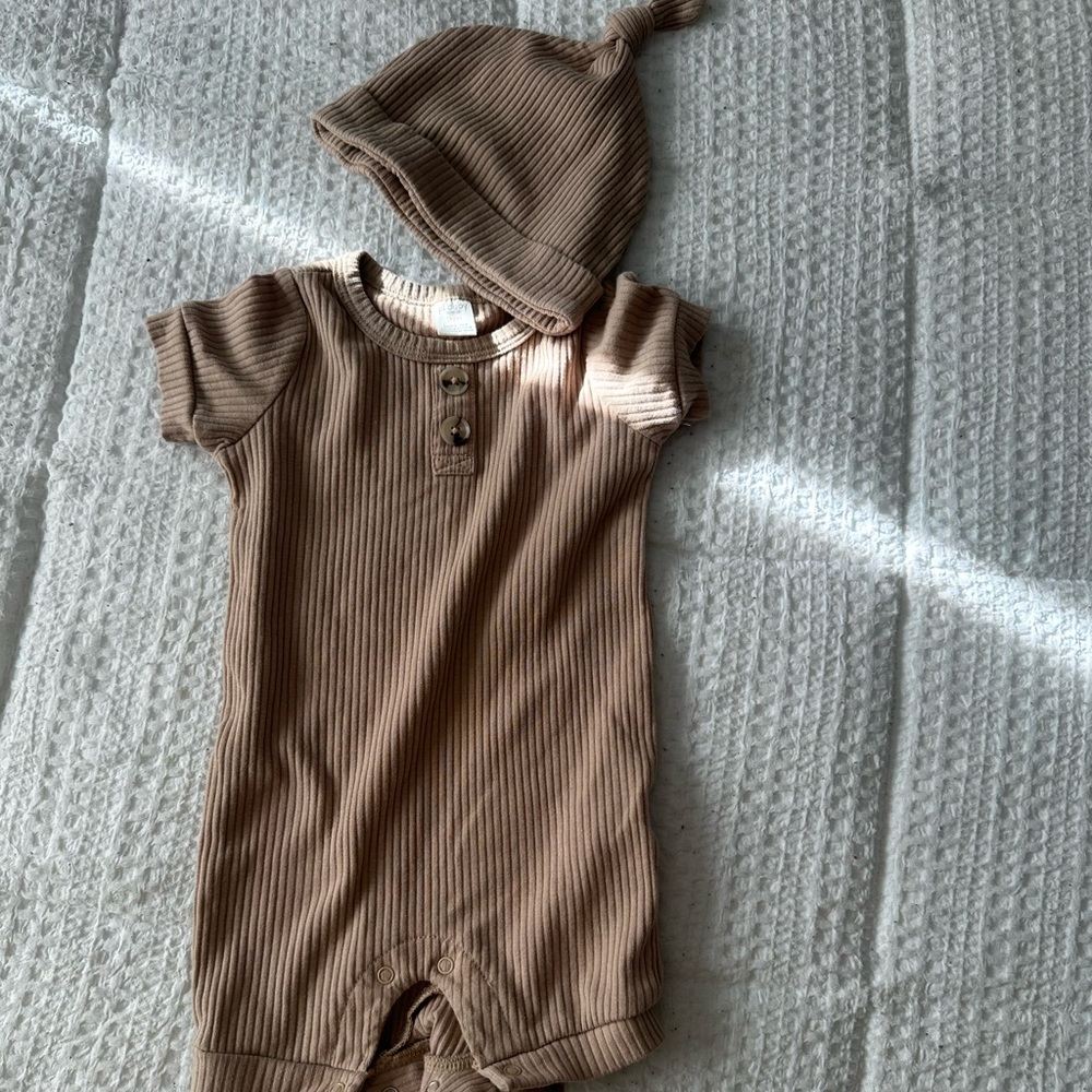 Romper with hat